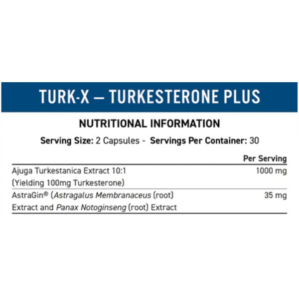 Turk-X Turkesterone Plus 1000mg