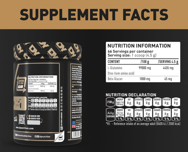 Complément alimentaire Dorian Yates Glutamine de haute qualité pour sportifs