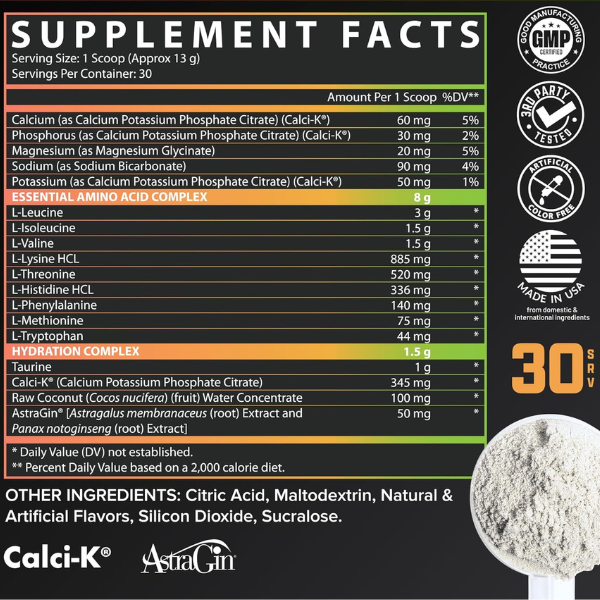 Nutrex EAA + Hydration Aminos pour la récupération et l’hydratation