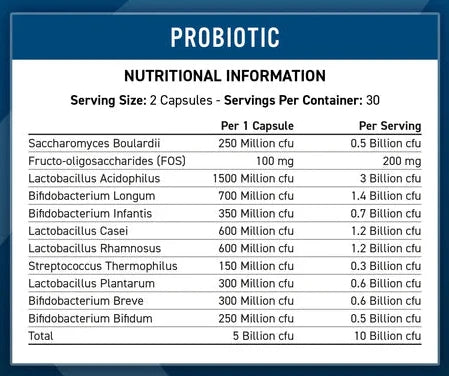 Probiotic advanced multi Strain formula 60 capsules
