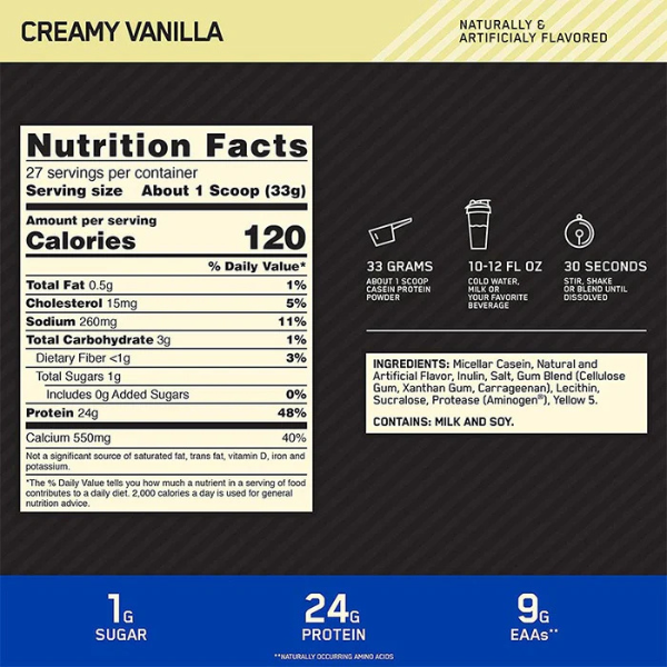 Gold Standard 100% Casein 850g