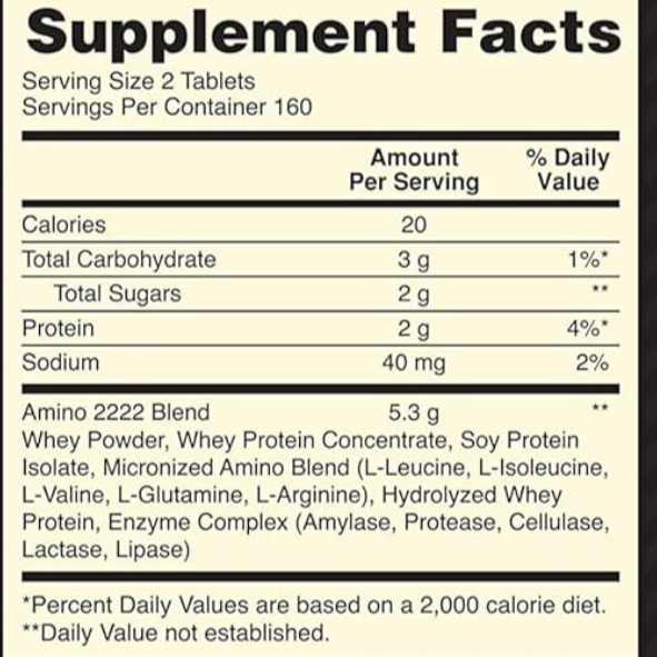 Superior Amino 2222 160 Tabs