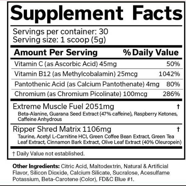 The ripper 30 servings