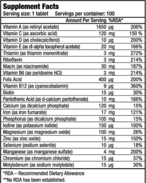 BioTech USA One A Day Miltivitamine
