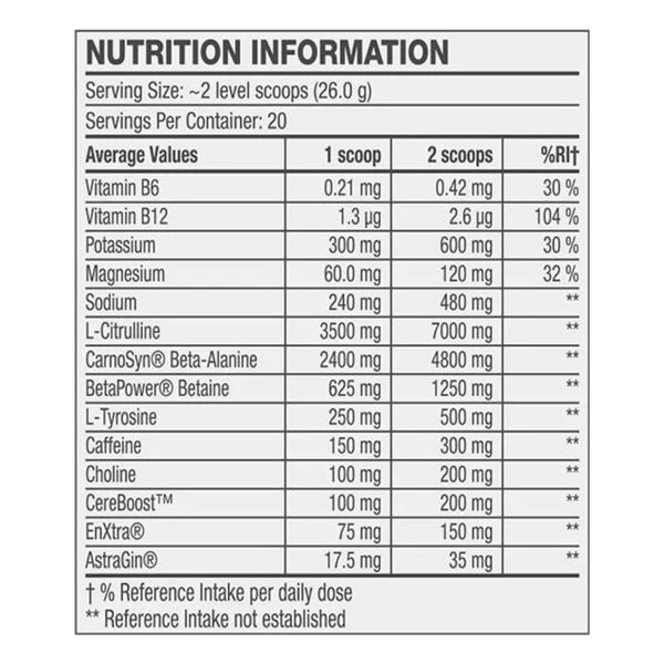 C4 Ultimate Pre Workout 20 Servings
