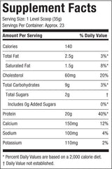 Grass-fed 100% whey protein 816g