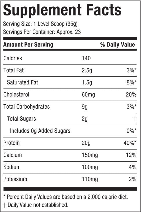 Grass-fed 100% whey protein 816g