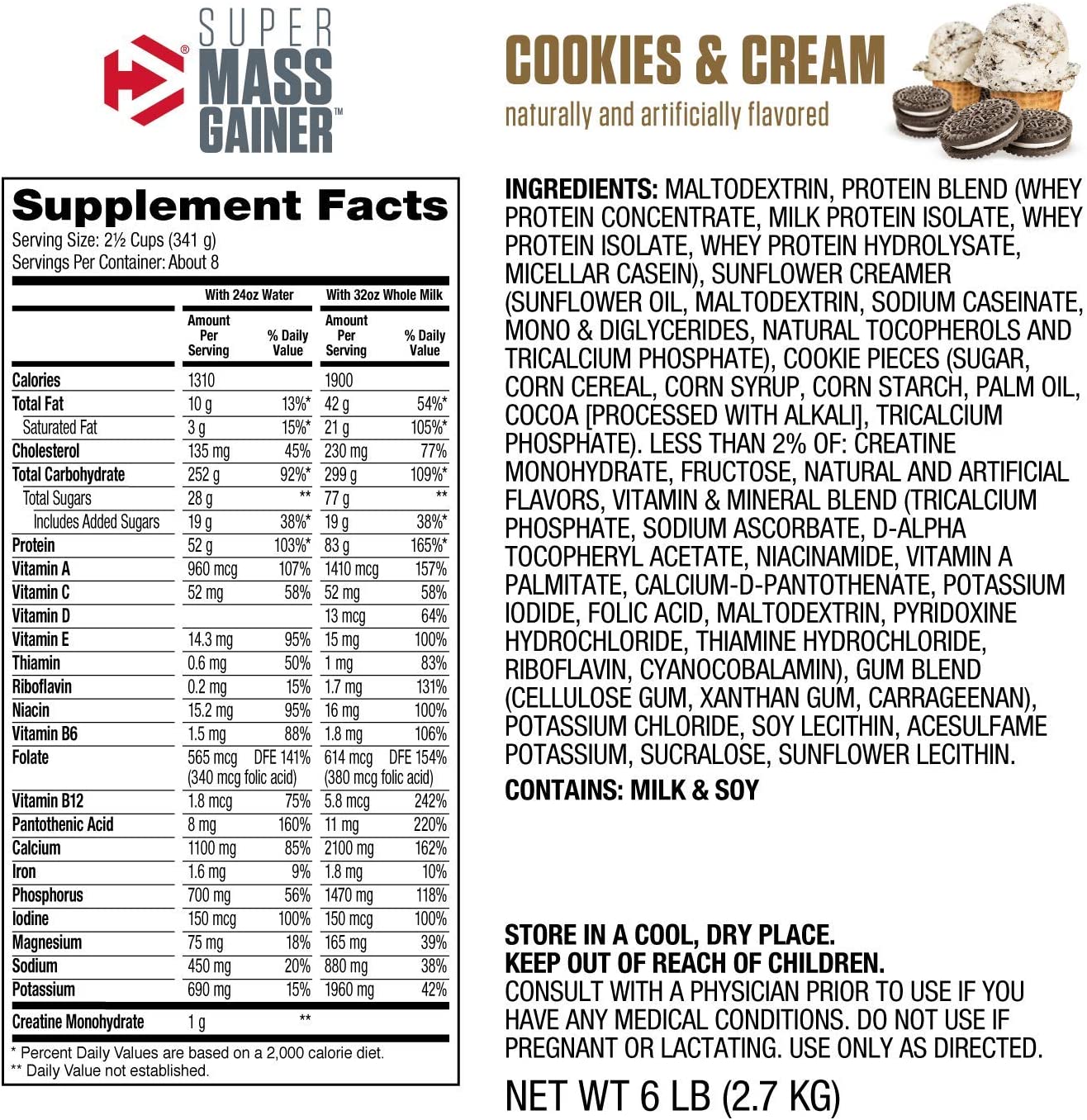 Super mass gainer 2.700kg
