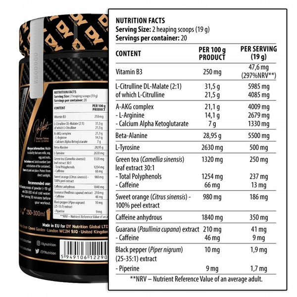 Pre-Workout Blood & Guts 380g