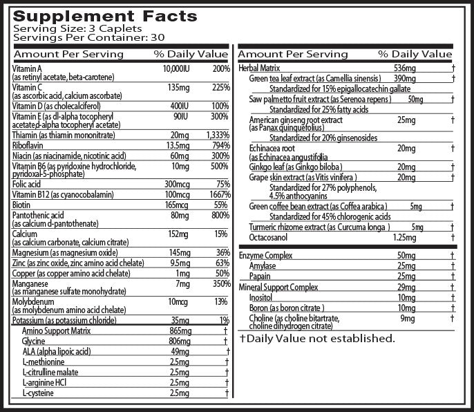 Platinum multivitamin 90 tablets