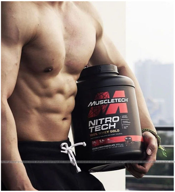 Muscletch,nitro tech whey gold,maroc
