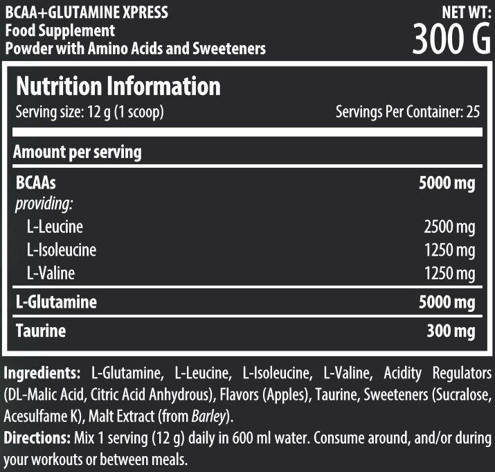 Scitec nutrition,Bcaa,glutamine,Xpress,300g