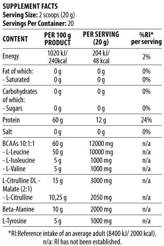 Hit Bcaa 10:1:1 400g