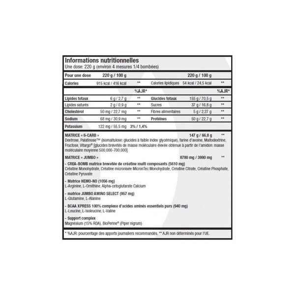 JUMBO 4.400KG - SUPPLEMENTS MAROC