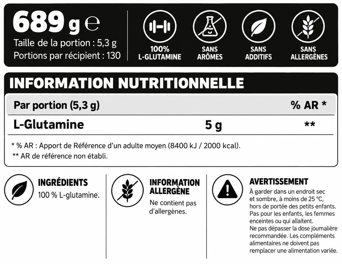 Glutamine 689 g