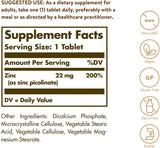 Zinc picolinate 22mg 100 tablets