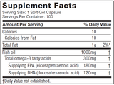 Platinum omega 3 fish oil 100 capsules